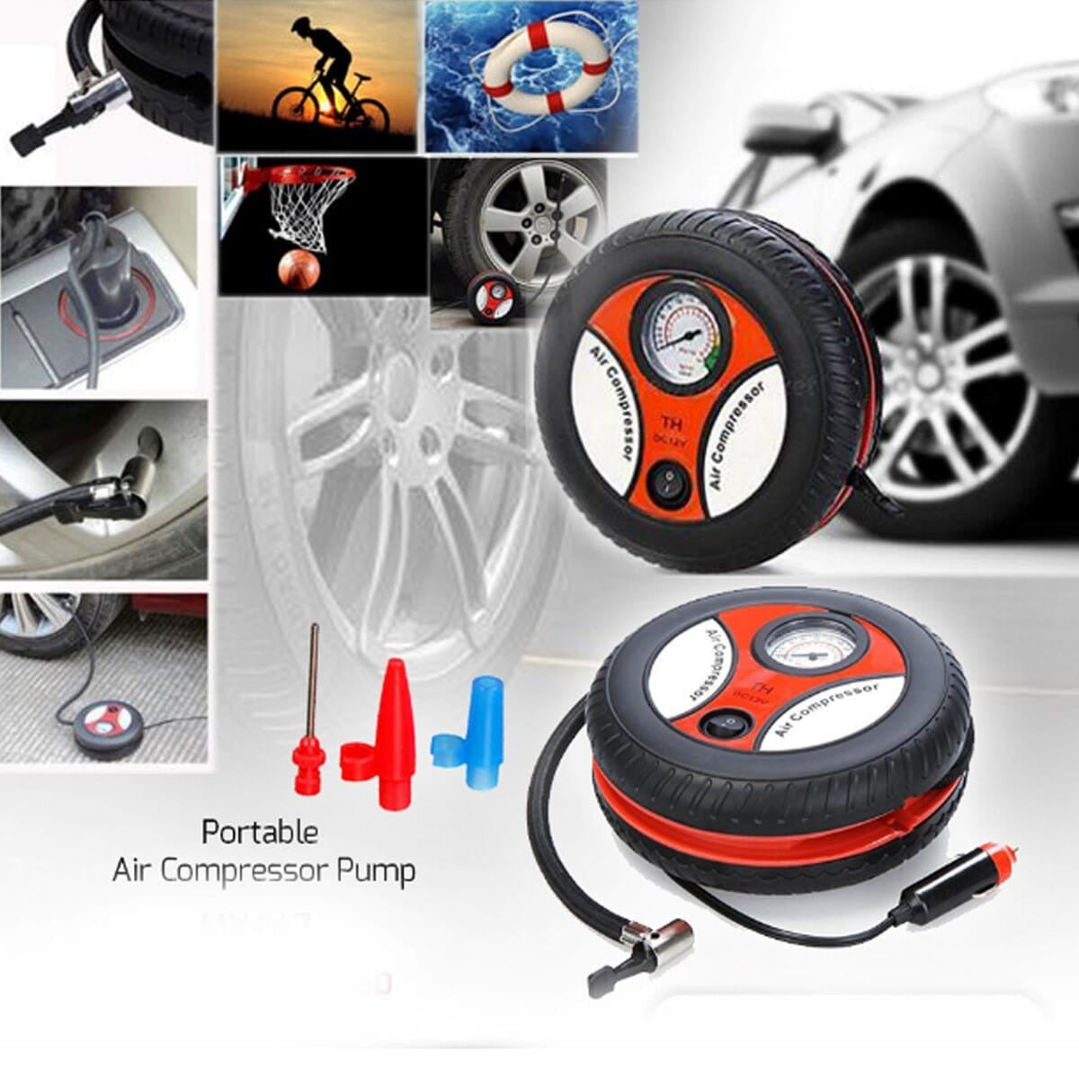 Portable Car Air Pump – Digital Cordless Tire Inflator