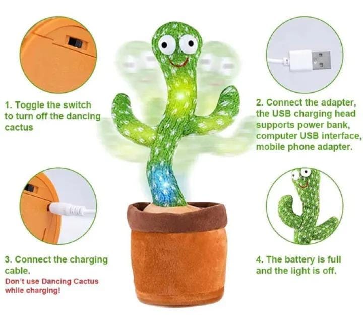 Dancing Cactus Toy – Singing & Talkin