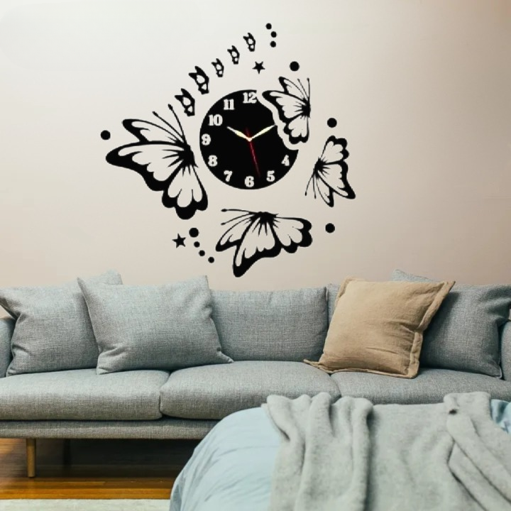 3D Wall Clock – Modern DIY Home Decor