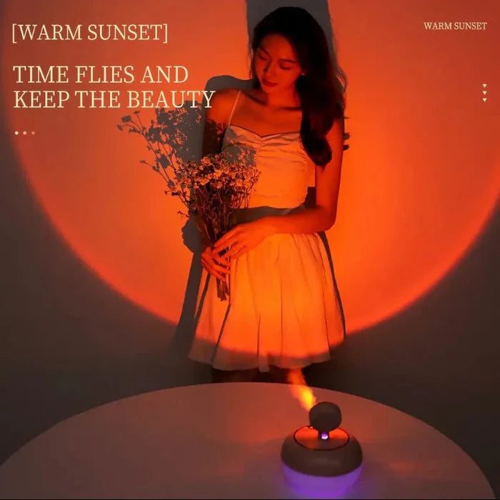 Sunset Night Light Humidifier | 2-in-1 Color Changing Lamp