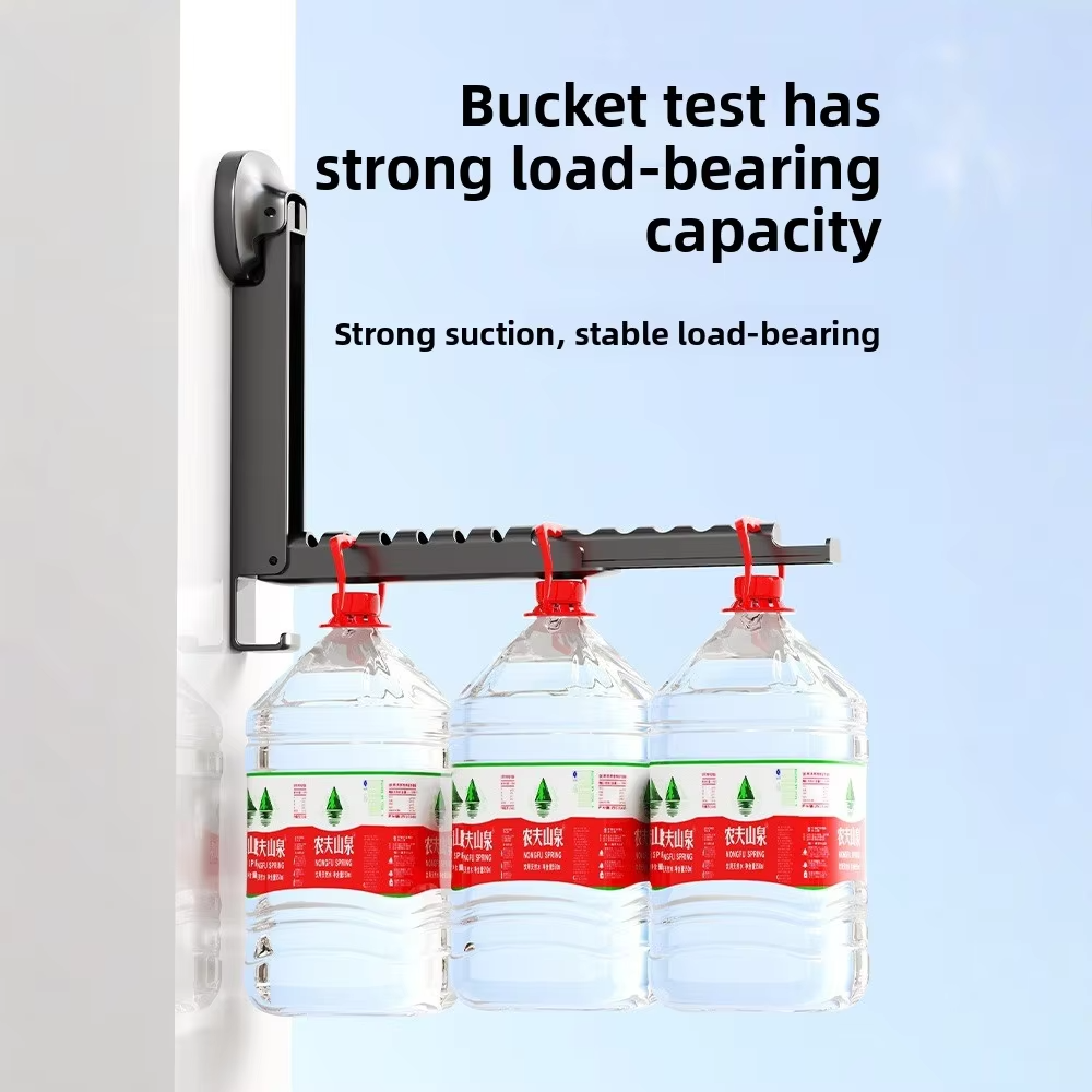 Folding Wall Mounted Clothes Rack – Space Saving Hanger