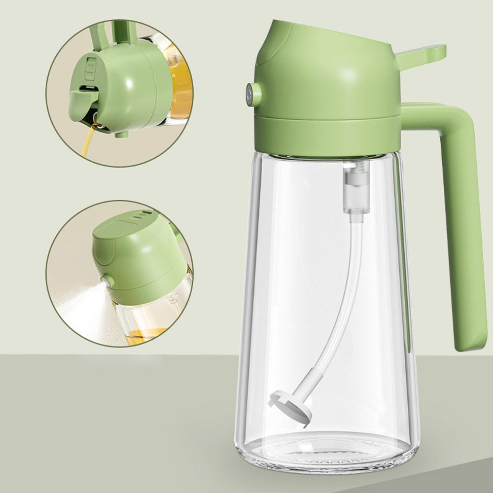 2-in-1 Oil Sprayer Bottle – Smart Spray & Pour Dispenser