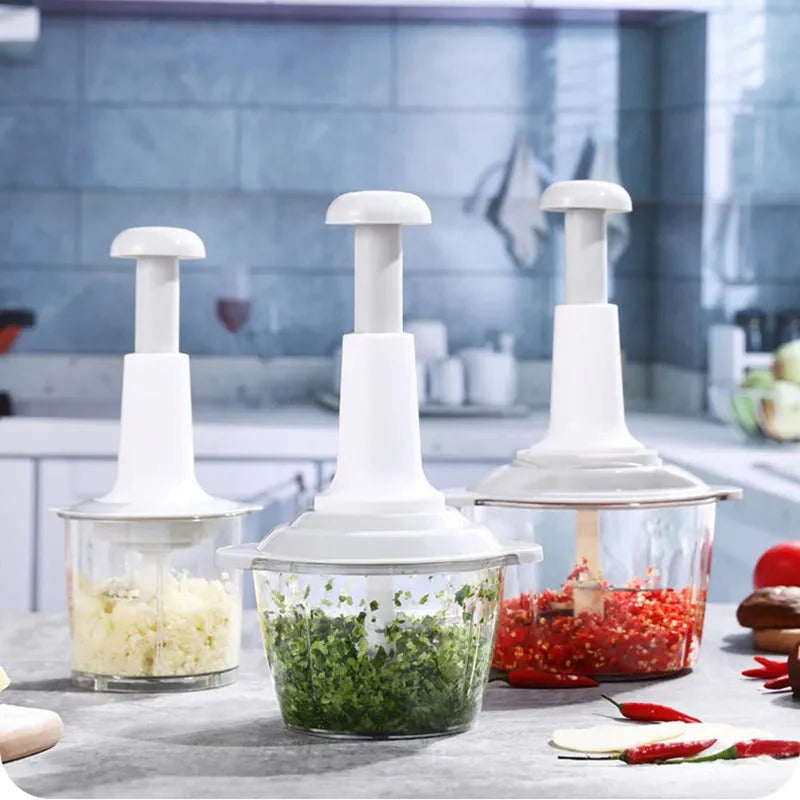 Manual Hand Push Chopper – Easy Vegetable & Food Chopping Tool